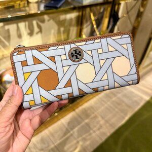 Tory Burch Nylon Small Slim Envelope Wallet 175894 $190 New